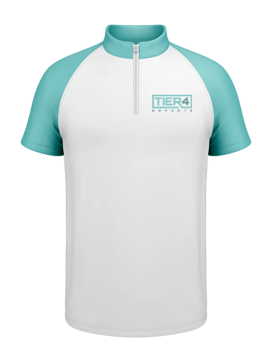 Tier 4 Esports Team Store Men's Short Sleeve 1/4 Zip preview, front