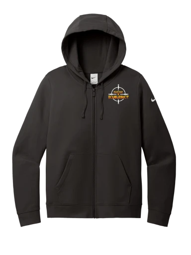 Nike Women's Club Fleece Sleeve Swoosh Full-Zip Hoodie preview, front