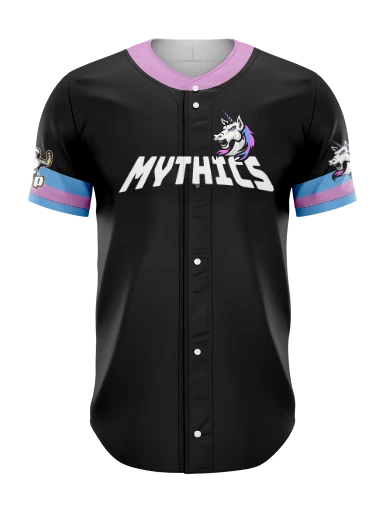 Sublimated Full Button Baseball Jersey preview, front