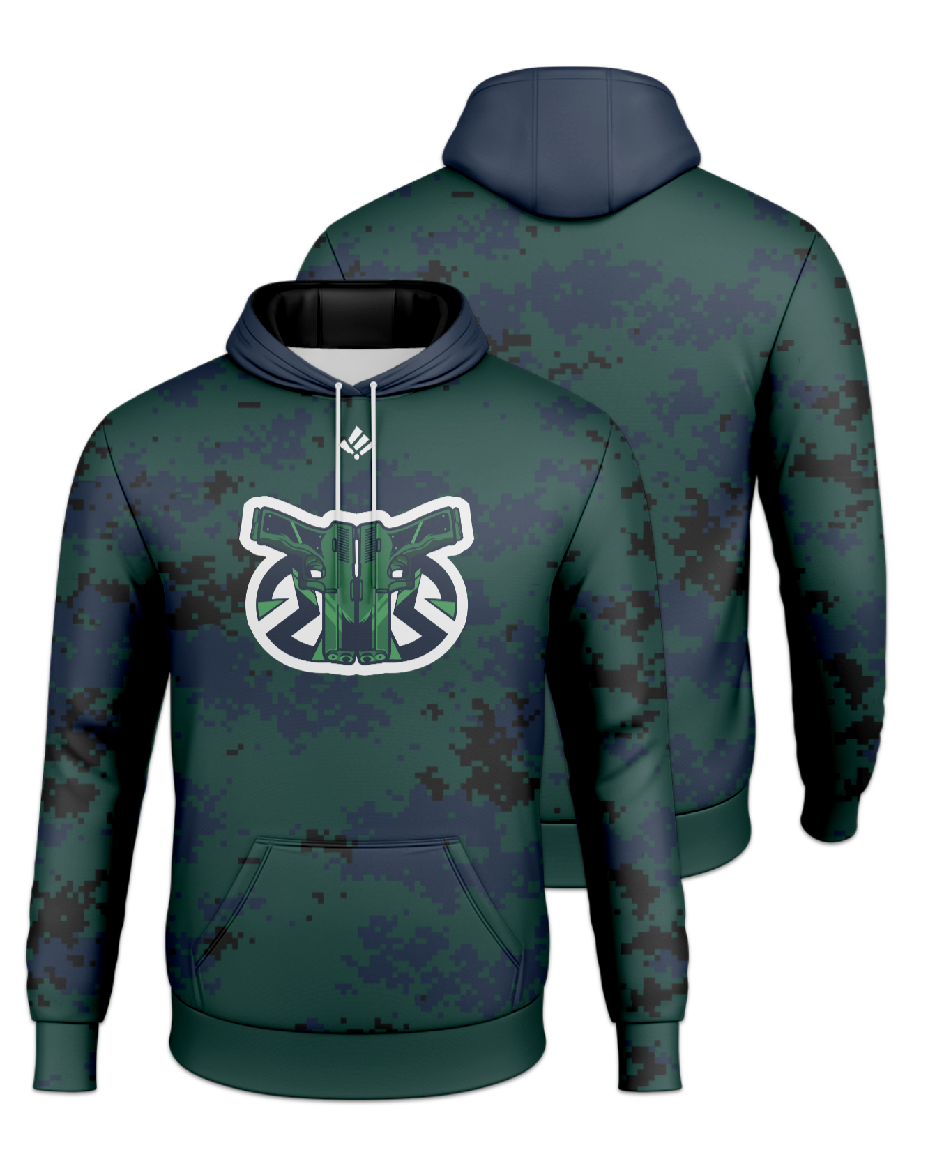 Rendered product preview, stack