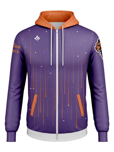 Stars Zipped Hoodie preview, front