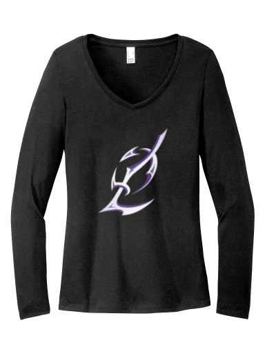 District Women's Perfect Tri Long Sleeve V-Neck Tee preview, front