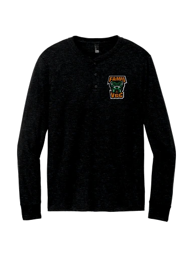 Perfect Tri Long Sleeve Henley preview, front