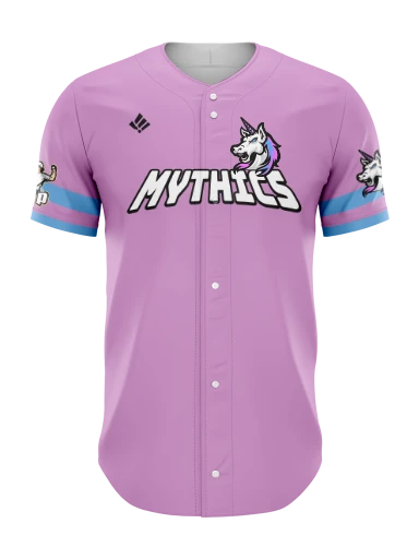 Sublimated Full Button Baseball Jersey preview, front