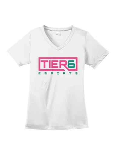 Tier 6 Fundraising Store Women's PosiCharge Competitor V-Neck Tee preview, front