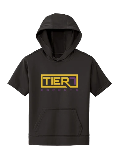 Youth Sport-Wick Fleece Short Sleeve Hooded Pullover preview, front