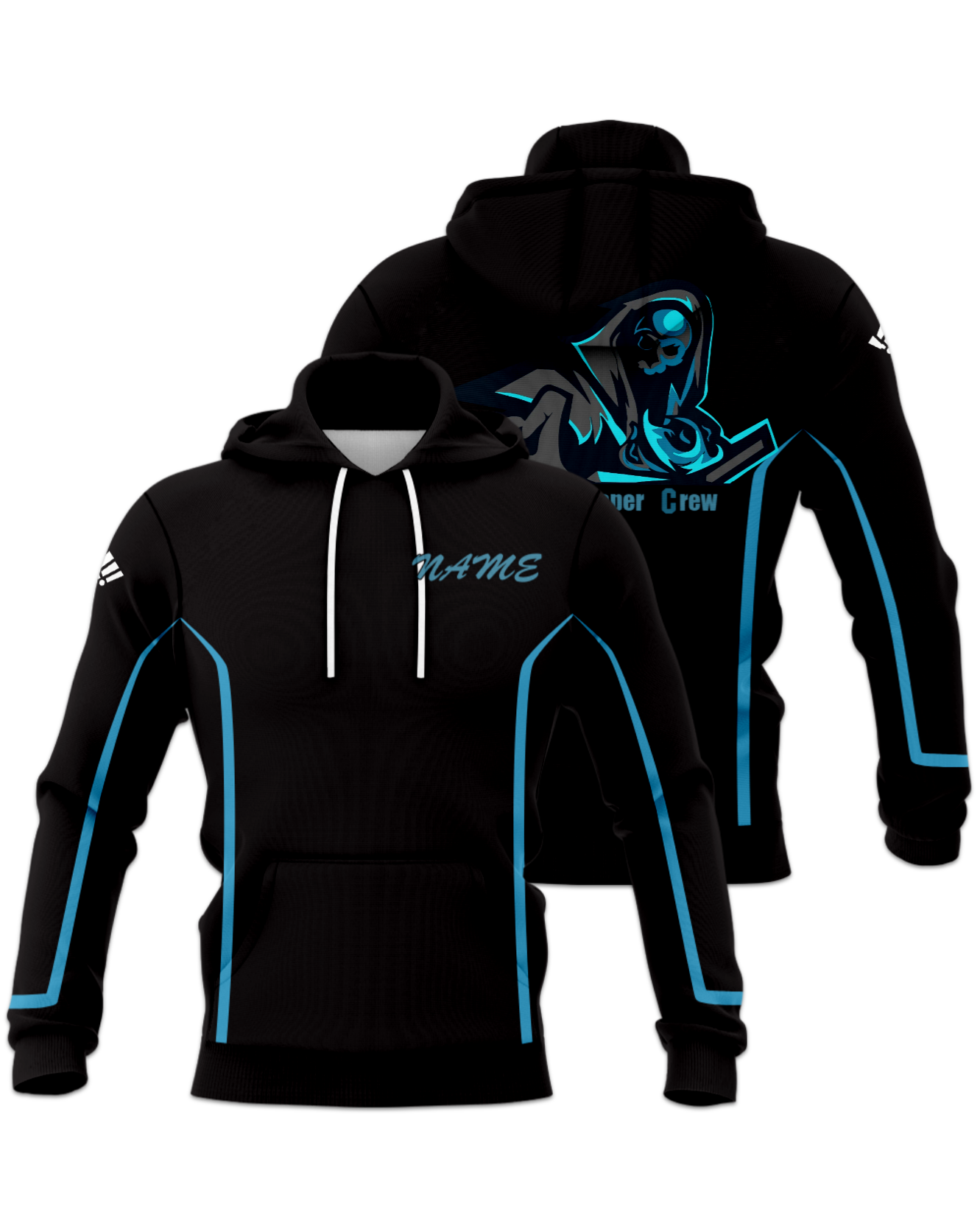 Rendered product preview, stack