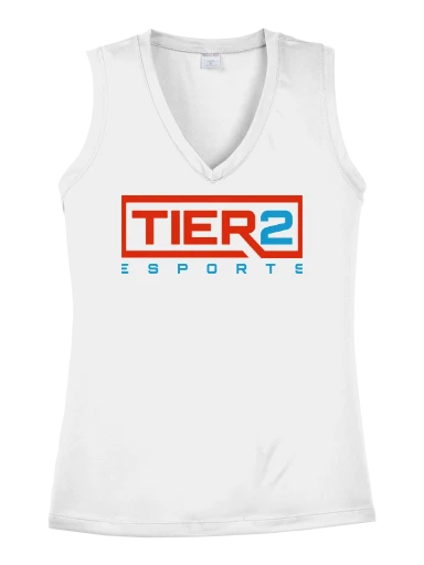 Tier 2 Fan Store Women's Sleeveless PosiCharge Competitor V-Neck Tee preview, front