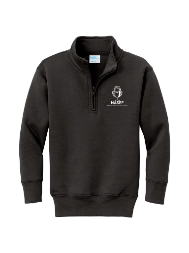 Port & Co Youth Core Fleece 1/4-Zip Pullover Sweatshirt preview, front