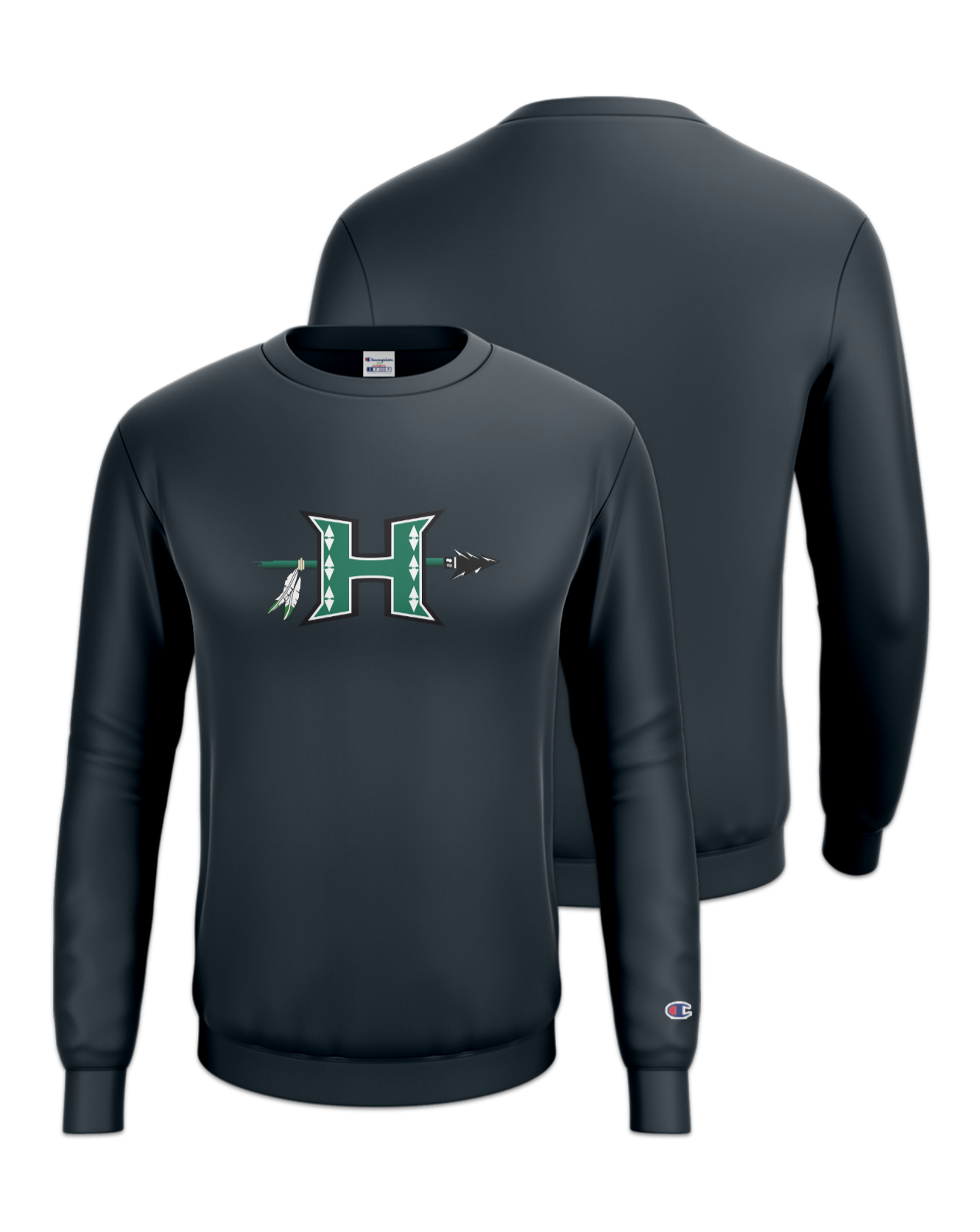 Rendered product preview, stack