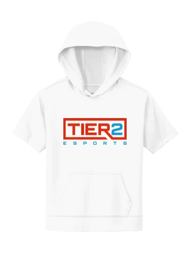 Tier 2 Fan Store Youth Sport-Wick Fleece Short Sleeve Hooded Pullover preview, front