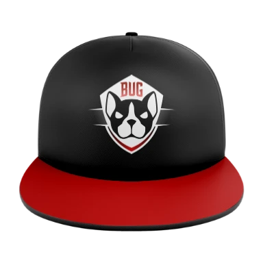 Sublimated 5 Panel Solid Flat Bill Cap preview, front