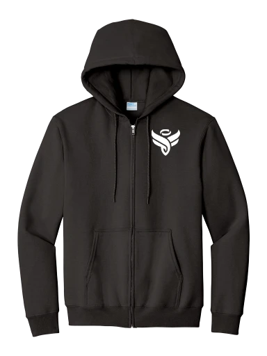 Port & Co Essential Fleece Full-Zip Hooded Sweatshirt preview, front