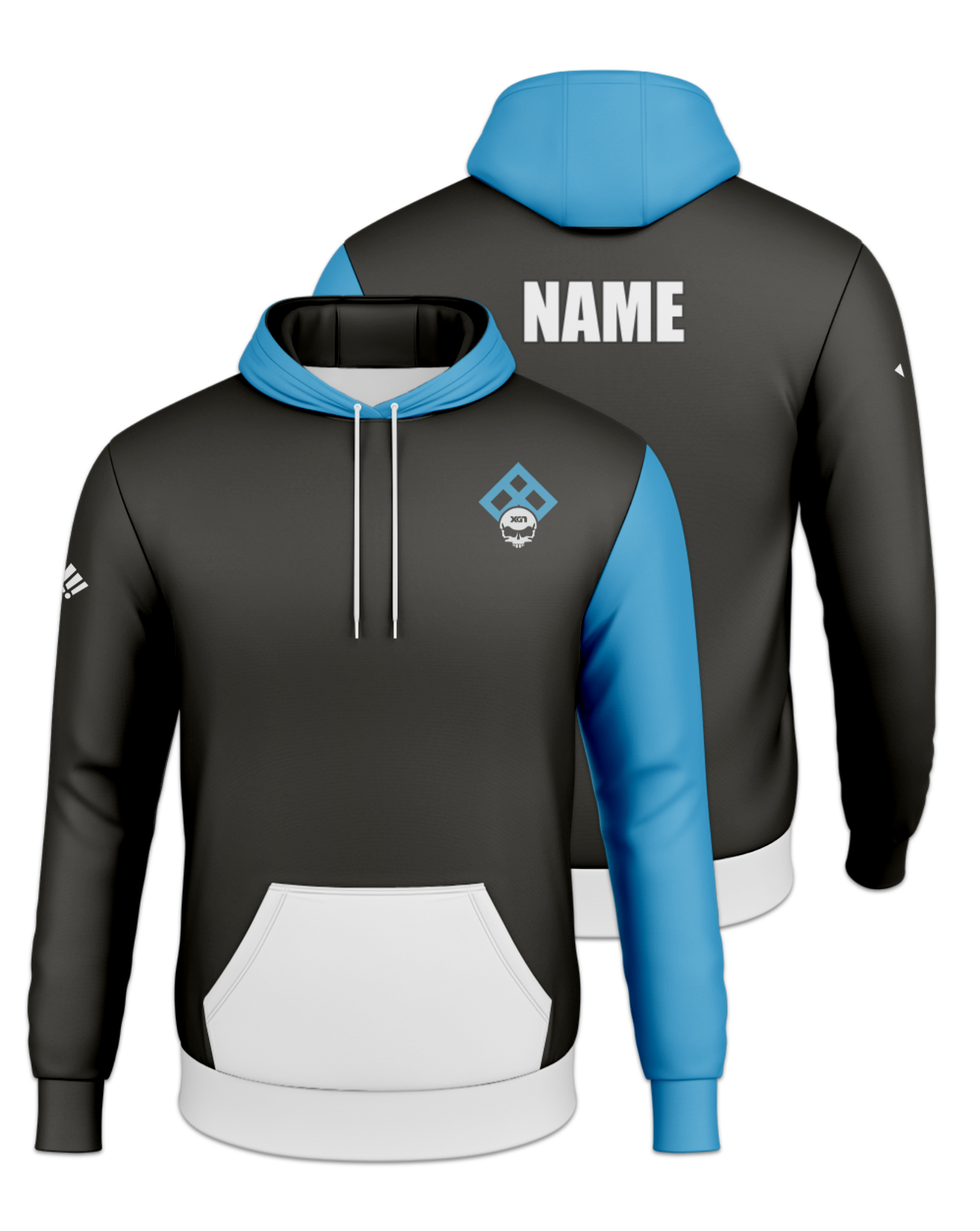 Rendered product preview, stack