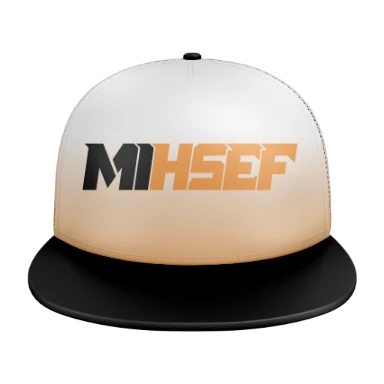 5 Panel Mesh Flat Bill Sublimated Trucker Cap preview, front