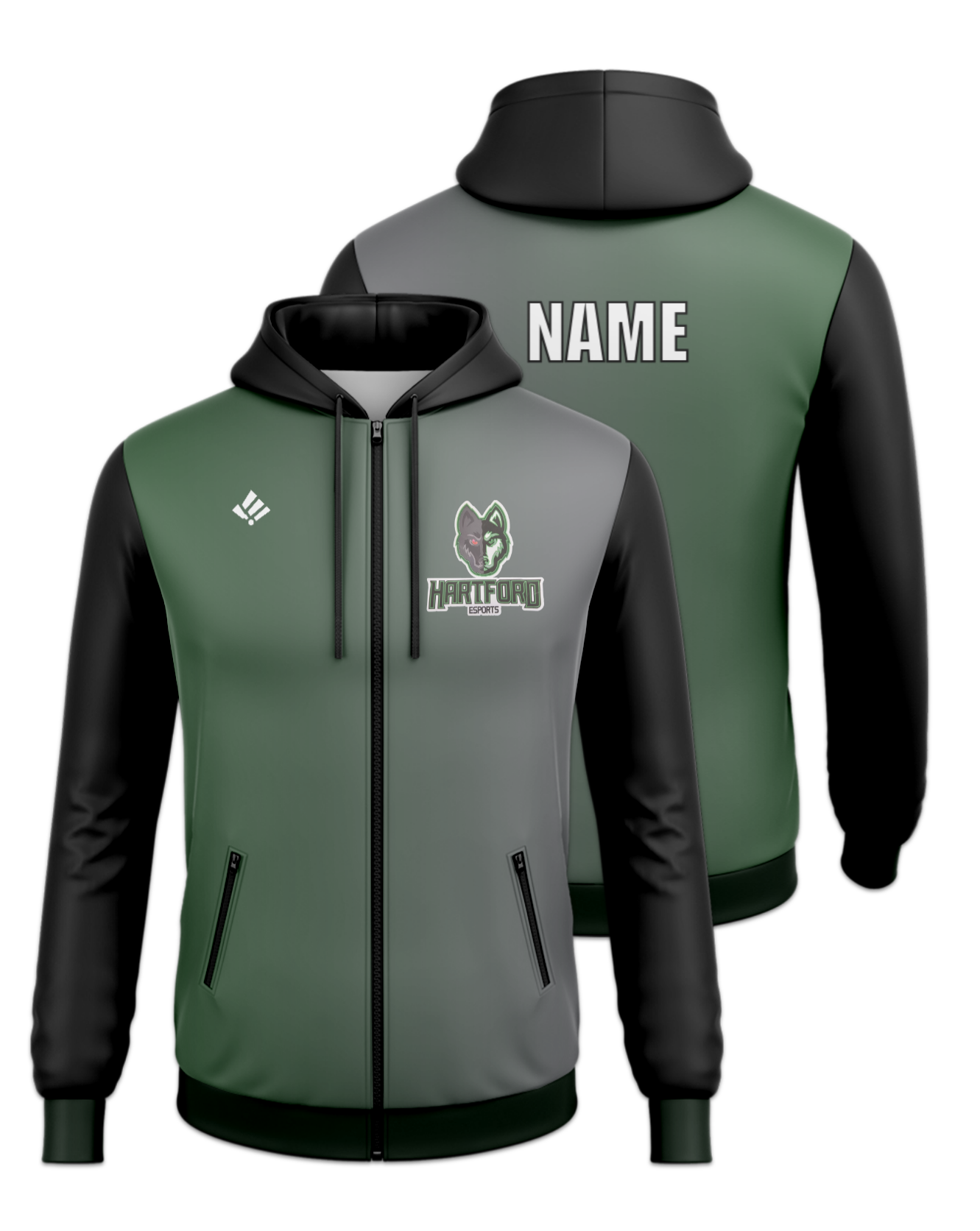 Rendered product preview, stack