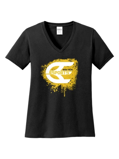 Women's Core Cotton V-Neck Tee preview, front