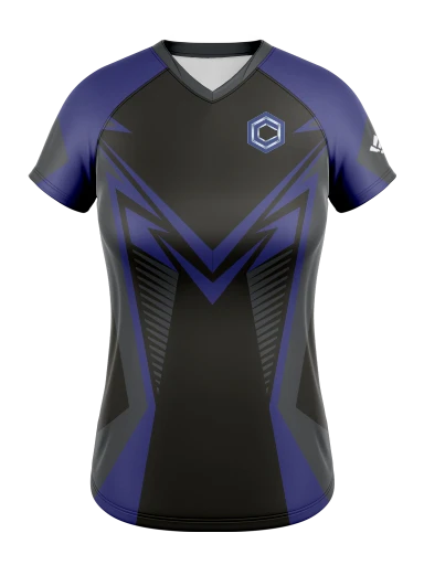 Women's Esports Jersey (Black) preview, front
