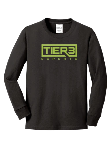Tier 3 Fan Store Youth Long Sleeve Core Cotton Tee preview, front