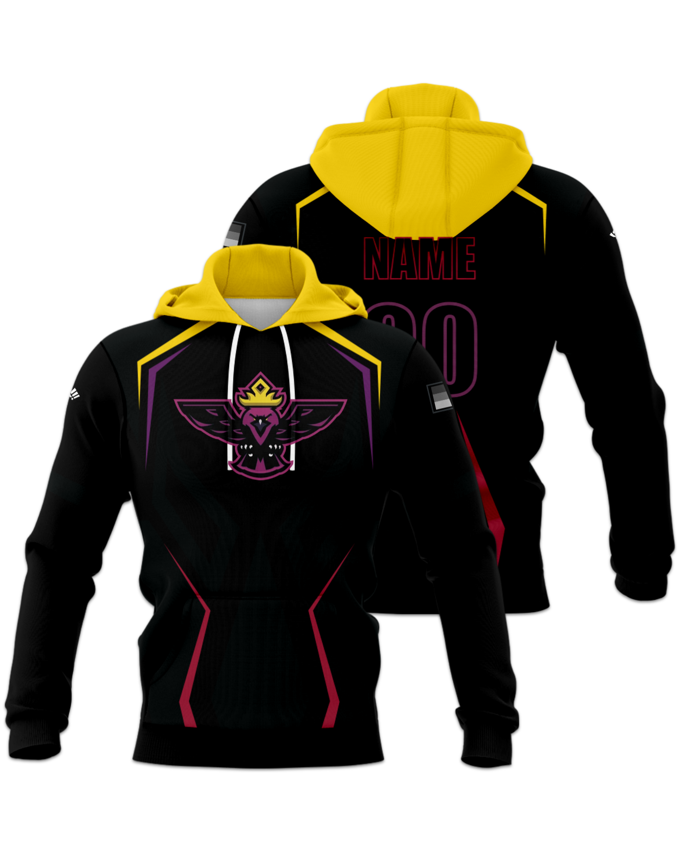 Rendered product preview, stack