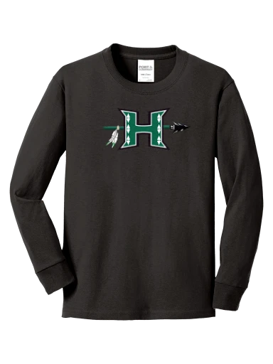 Youth Long Sleeve Core Cotton Tee preview, front