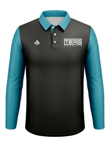Tier 5 Team Store Men's Long Sleeve Polo preview, front