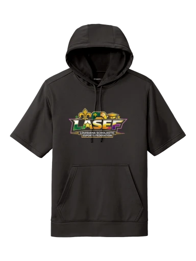 LASEF Sport-Wick Fleece Short Sleeve Hooded Pullover preview, front