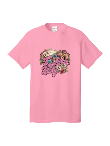 Feeling Lucky Floral Pink Tee preview, front