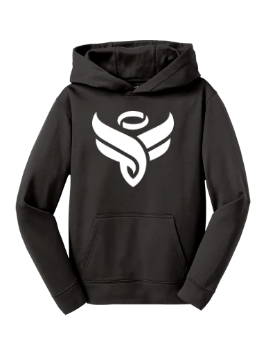 Sport-Tek Youth Sport-Wick Fleece Hooded Pullover preview, front
