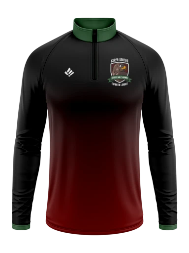 Sublimated Men's Long Sleeve 1/4 Zip preview, front