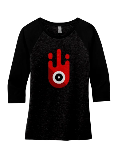 Women's Perfect Tri 3/4-Sleeve Raglan preview, front
