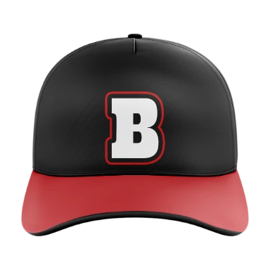 Sublimated 5 Panel Curved Bill Cap preview, front