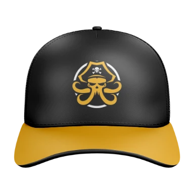 5 Panel Curved Trucker Cap preview, front