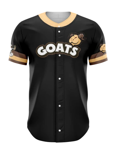 Sublimated Full Button Baseball Jersey preview, front