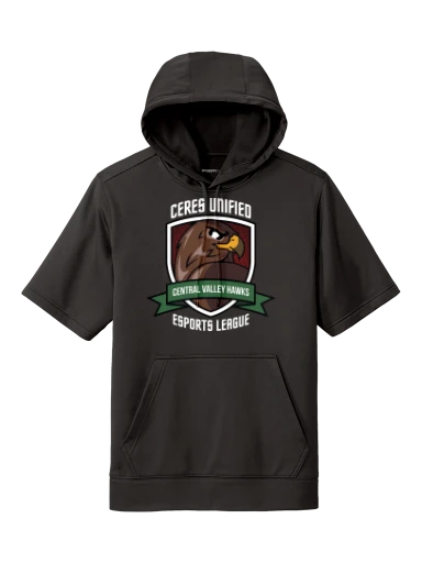 Sport-Tek Sport-Wick Fleece Short Sleeve Hooded Pullover preview, front