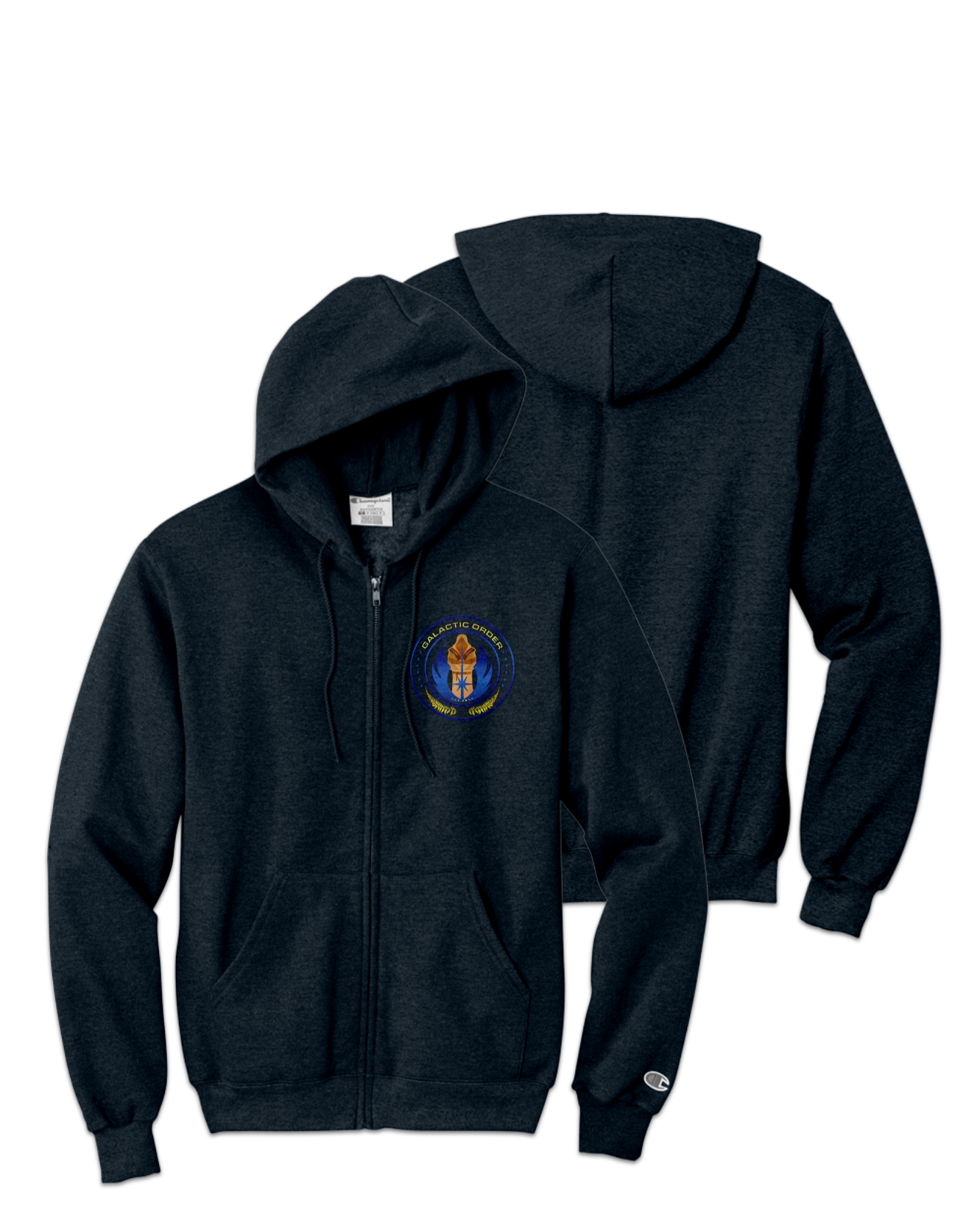 Rendered product preview, stack