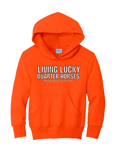 Youth Orange LLQH Hoodie preview, front