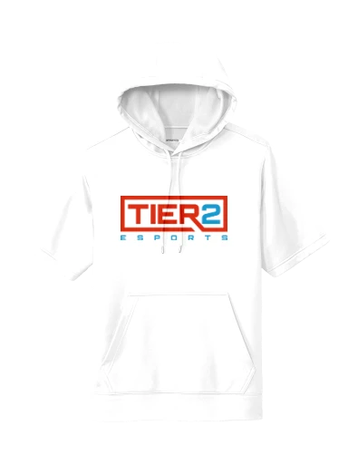 Tier 2 Fan Store Sport-Wick Fleece Short Sleeve Hooded Pullover preview, front