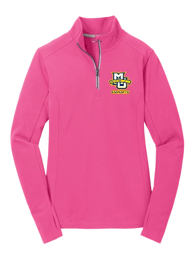 Sport-Tek Women's Sport-Wick Textured 1/4-Zip Pullover preview, front