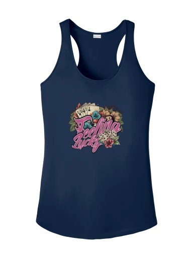 Floral Feeling Lucky Tank Navy preview, front