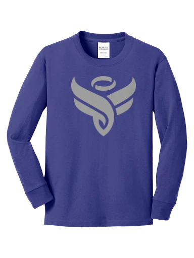 Port & Co Youth Long Sleeve Core Cotton Tee preview, front