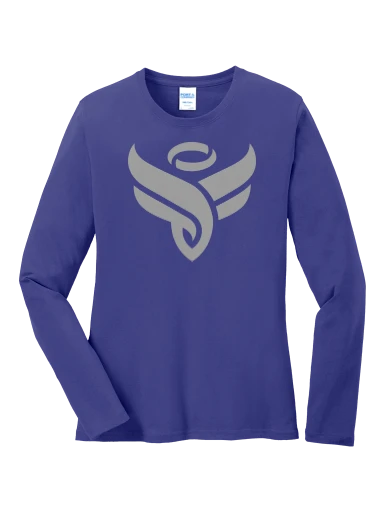 Port & Co Women's Long Sleeve Core Cotton Tee preview, front