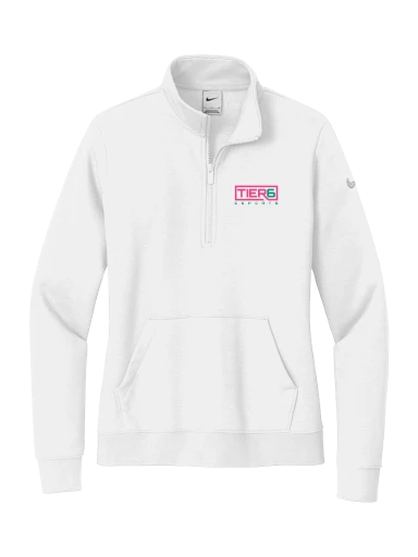 Tier 6 Fundraising Store Nike Women's Club Fleece Sleeve Swoosh 1/2-Zip preview, front