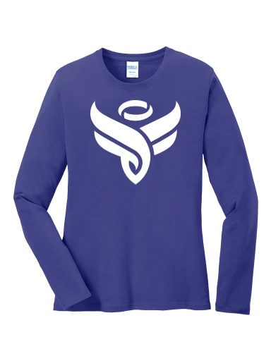 Port & Co Women's Long Sleeve Core Cotton Tee preview, front