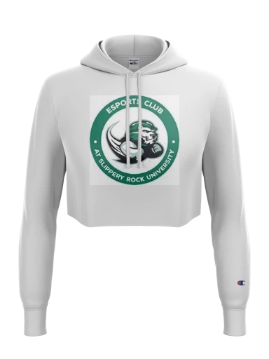 Champion Women's Reverse Weave Cropped Cut-Off Hooded Sweatshirt preview, front