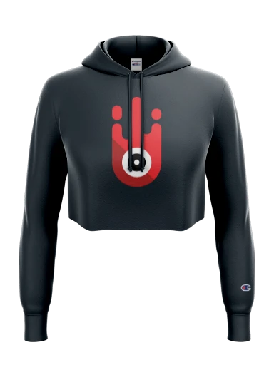 Champion Women's Reverse Weave Cropped Cut-Off Hooded Sweatshirt preview, front