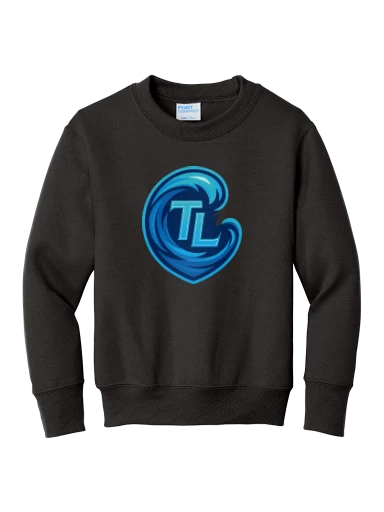 Port & Co Youth Core Fleece Crewneck Sweatshirt preview, front