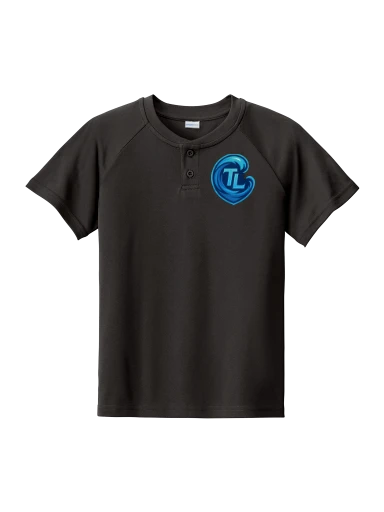 Sport-Tek Youth PosiCharge Competitor 2-Button Henley preview, front