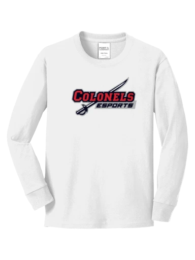 Port & Co Youth Long Sleeve Core Cotton Tee preview, front