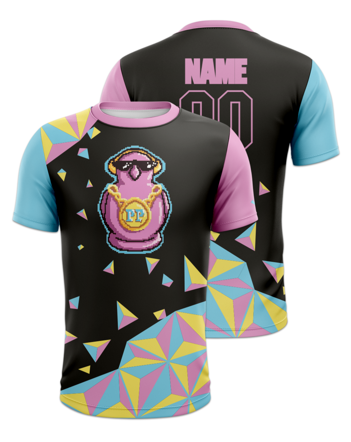 Rendered product preview, stack